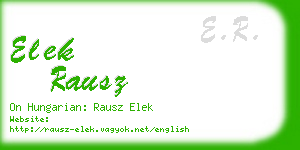 elek rausz business card